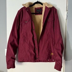 Red Sherpa jacket